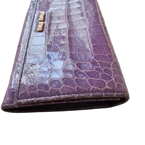 Miu miu purple long wallet - Picture 3 of 8